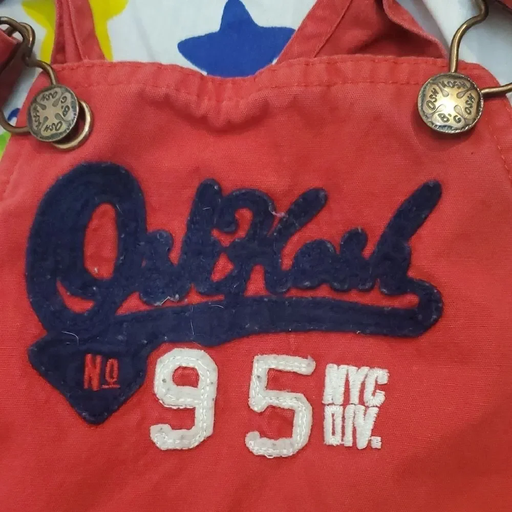 OshKosh B'gosh Red Overalls For Toddlers 18 months